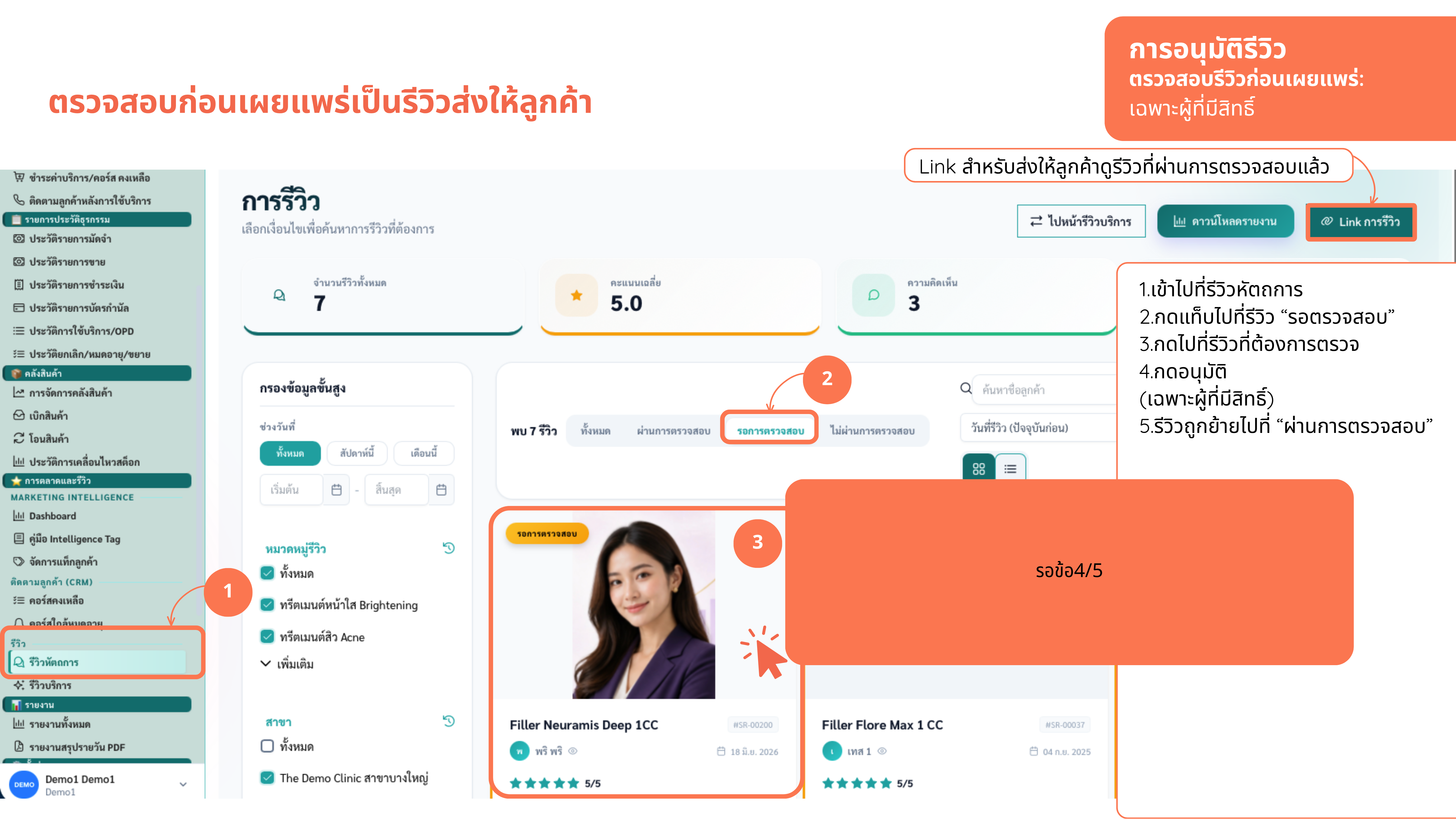 อนุมัติรีวิว